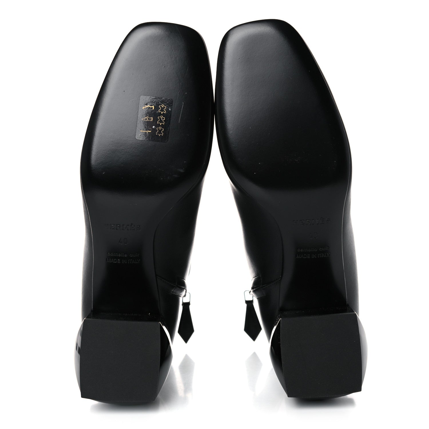 Hermes Nappa Carlie Ankle Boots 40 Black 5 of 14