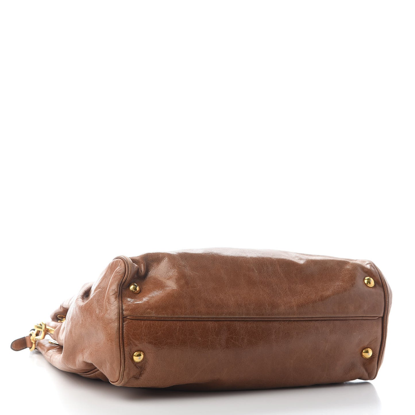 Vitello Daino Tote Brandy