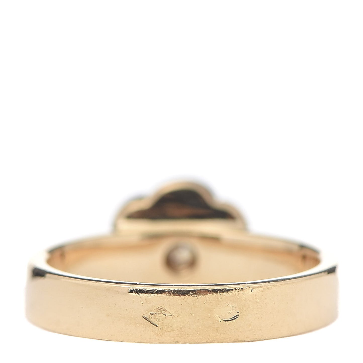 18K Yellow Gold Diamond Camellia Ring 47 4