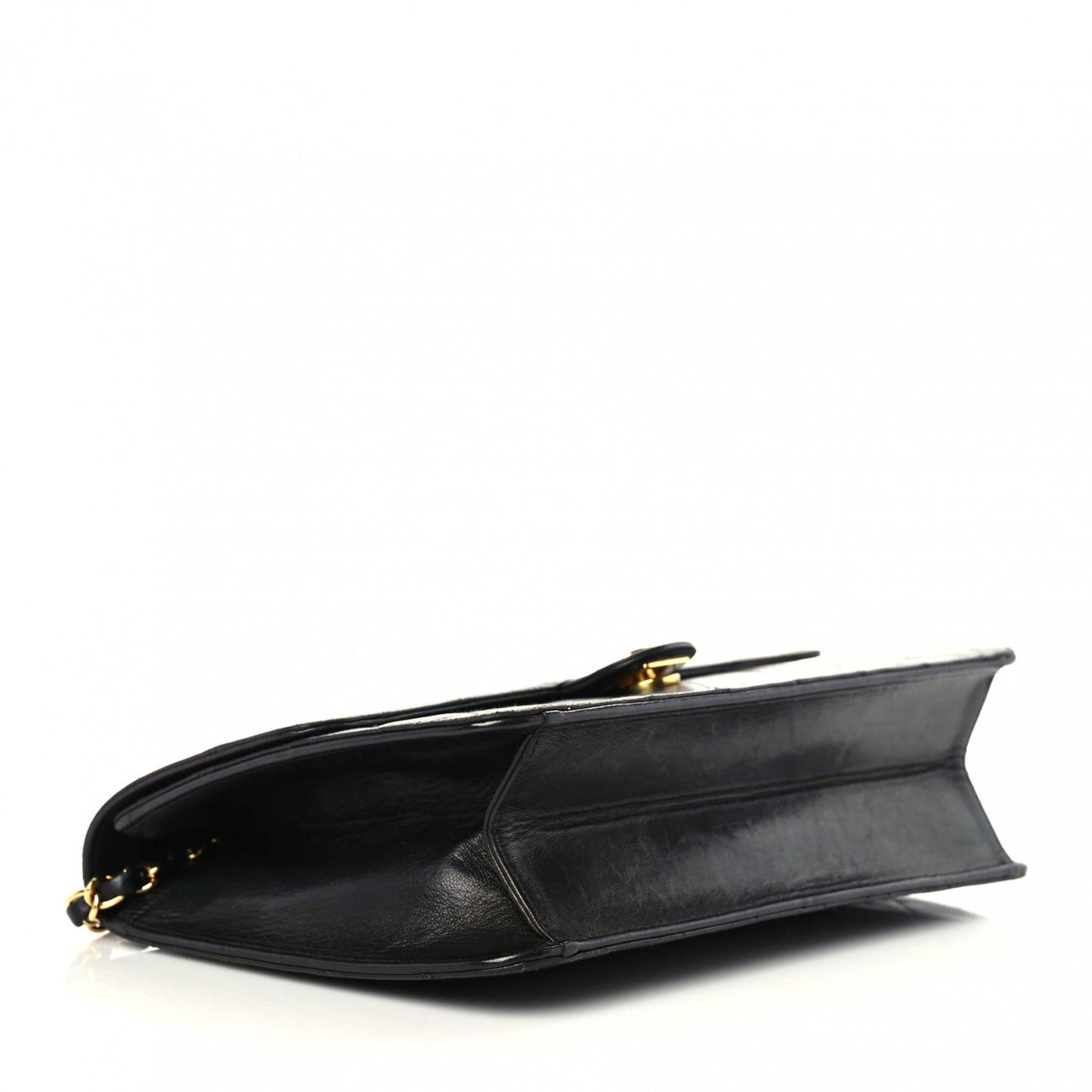 Lambskin Quilted Medium Single Flap Black