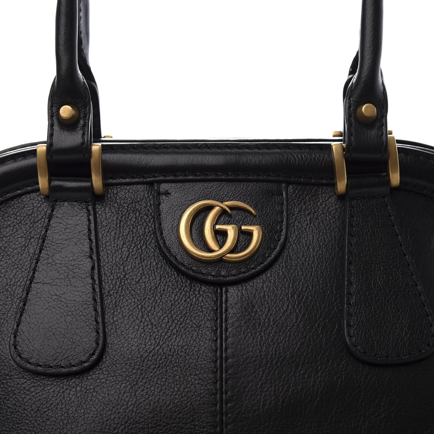 Calfskin Large Re(Belle) Top Handle Bag Black