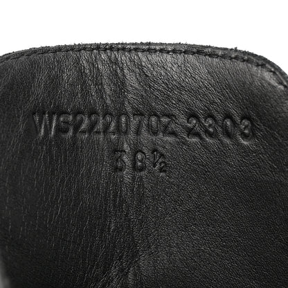 Hermes Glossed Calfskin Funk Ankle Boots 38.5 Black 9 of 9
