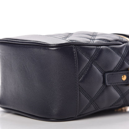 Saint Laurent Grain De Poudre Quilted 80's Vanity Deep Marine 7 of 8
