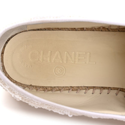 Chanel Patent Sequin CC Espadrilles 36 White 8 of 11