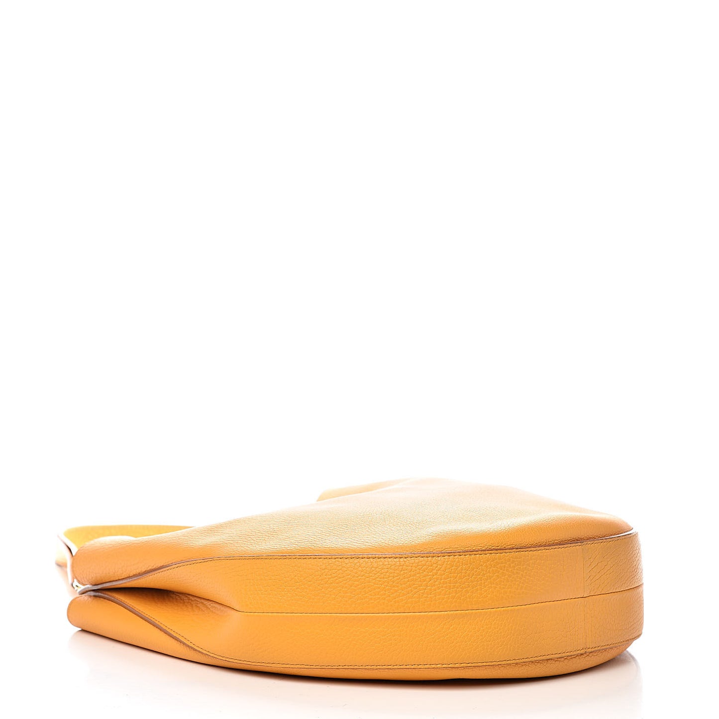 Crisped Calfskin Medium Hobo Saffron