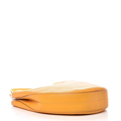 Celine Crisped Calfskin Medium Hobo Saffron 5 of 11
