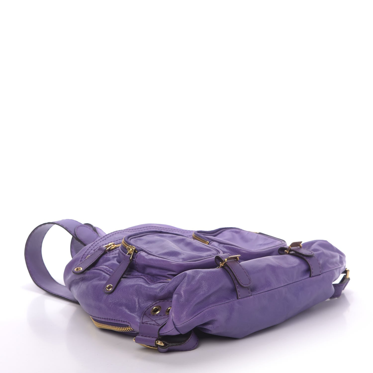 Gucci Calfskin Medium Darwin Convertible Backpack Purple 3 of 10