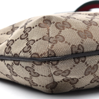 Gucci Monogram Web Small Flat Messenger Crossbody Dark Brown 12 of 18