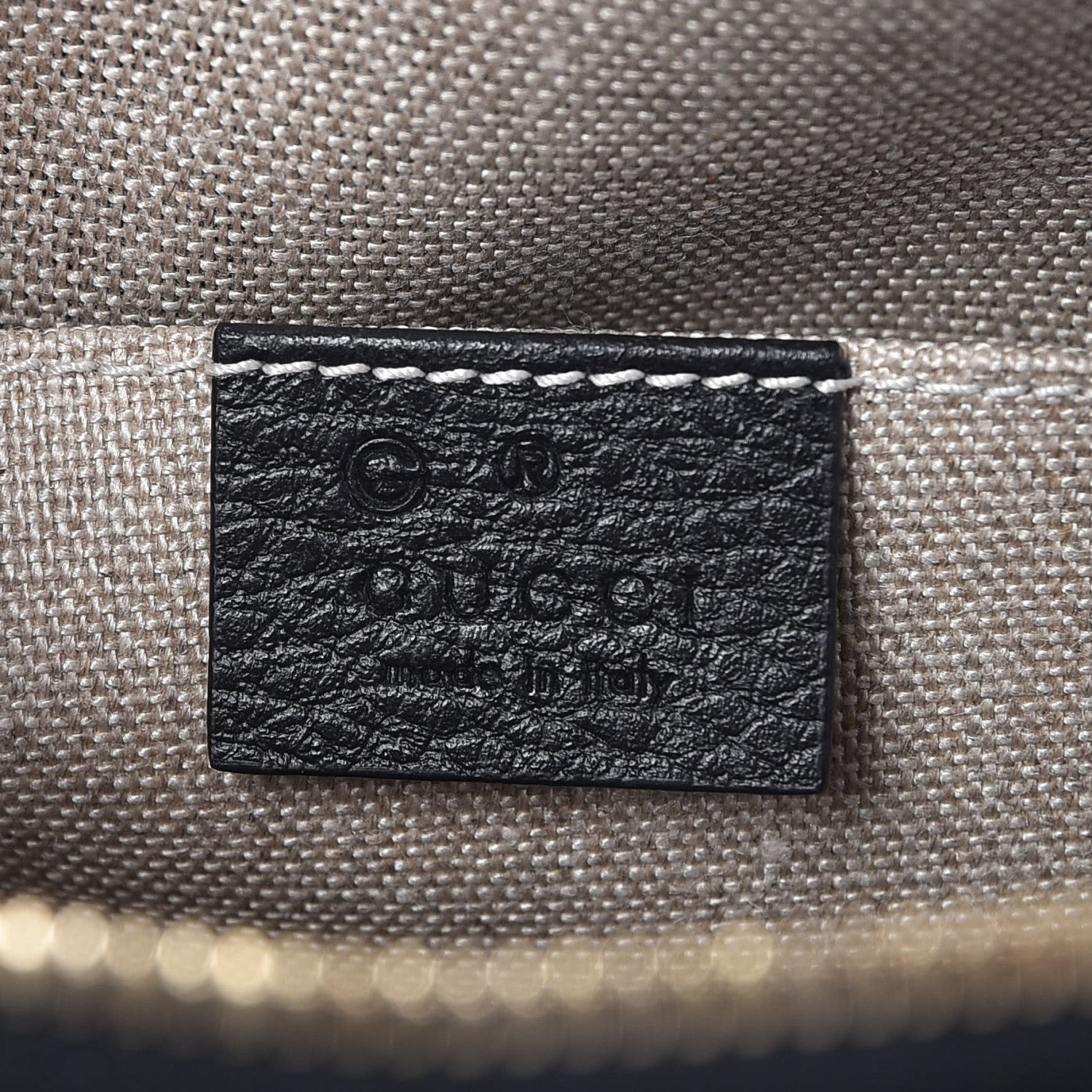 Gucci Dollar Calfskin Small GG Charm Dome Bag Black 6 of 7