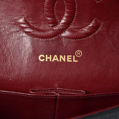 Chanel Lambskin Quilted Medium Double Flap Black 6 of 8