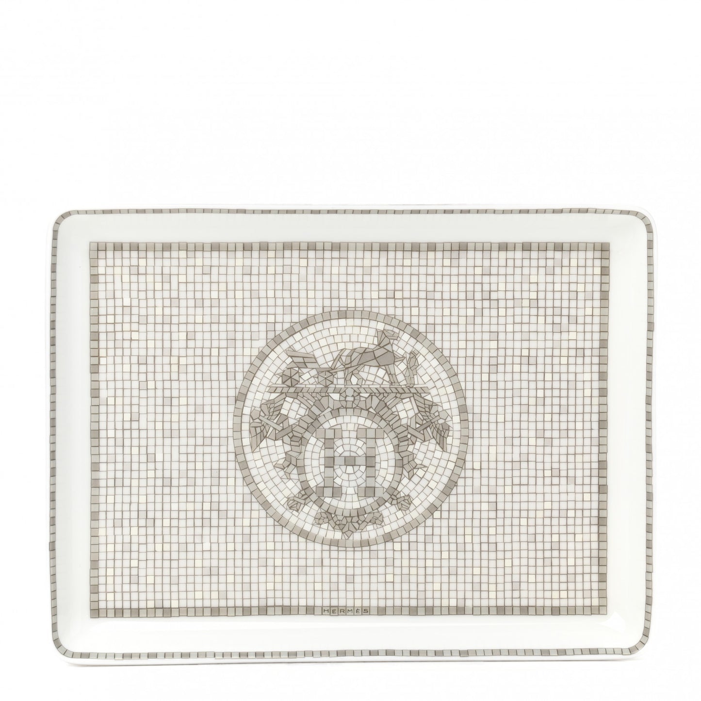 Porcelain Mosaique Au 24 Sushi Plate Platine