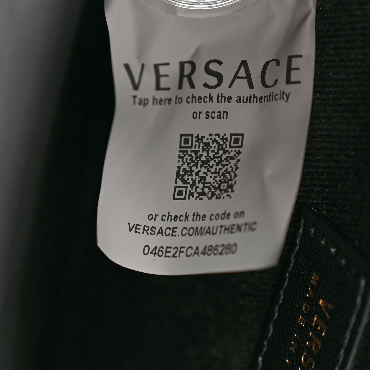 Versace Nappa Quilted Barocco Print Icon Shoulder Bag Black 7 of 13