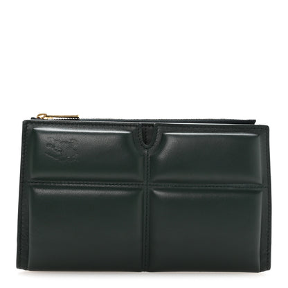 Burberry Calfskin B Cut Large Bi-Fold Puffy Wallet Vine 1 of 8