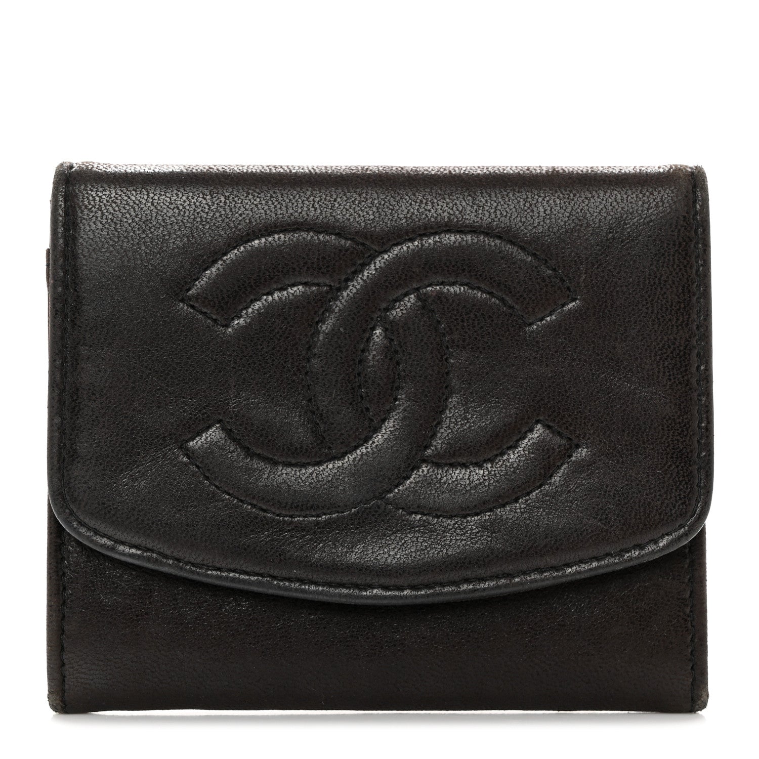 Chanel Lambskin Timeless CC Flap Wallet Black 1 of 16