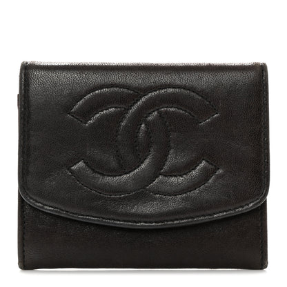 Chanel Lambskin Timeless CC Flap Wallet Black 1 of 16