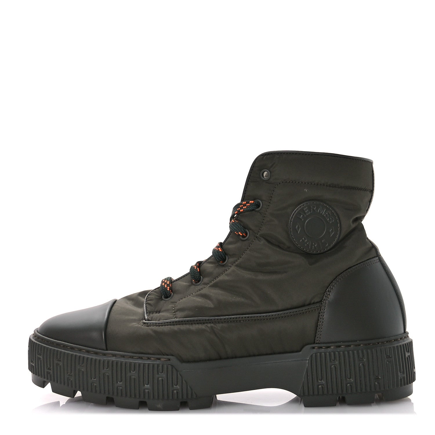 Hermes Calfskin Parachute Fresh Mens Ankle Boots 44 Khaki 1 of 9