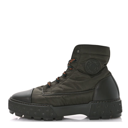 Hermes Calfskin Parachute Fresh Mens Ankle Boots 44 Khaki 1 of 9