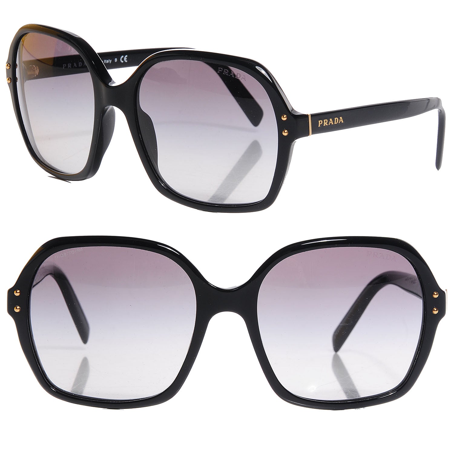 Prada Sunglasses SPR 17M Black | 1 of 4