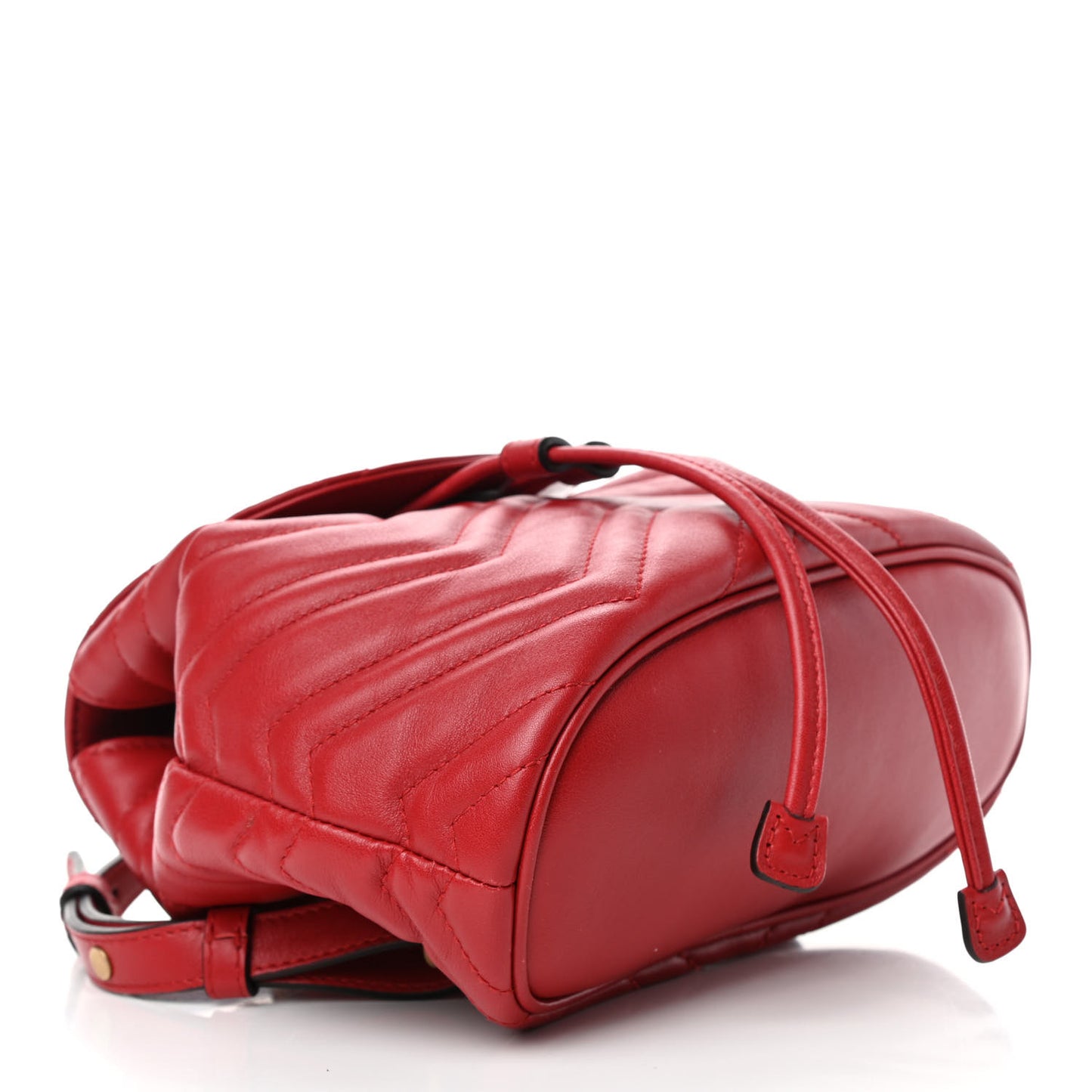 Calfskin Matelasse GG Marmont Flap Backpack Hibiscus Red