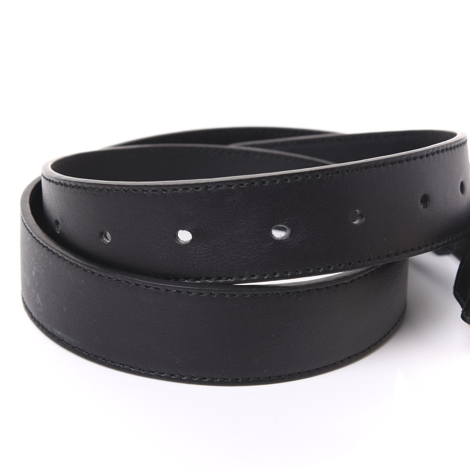 Gucci Calfskin Double G 30mm Belt 90 36 Black 4 of 5