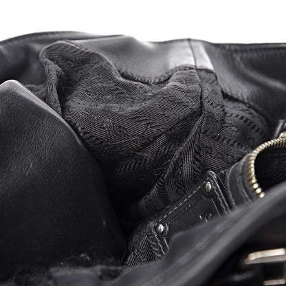 Prada Soft Calfskin Tote Black 9 of 13
