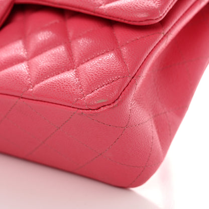 Chanel Shiny Caviar Quilted Medium Double Flap Pink 12 of 12