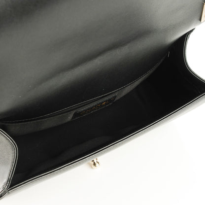 Chanel Lambskin Quilted Medium Boy Flap Black 5 of 8