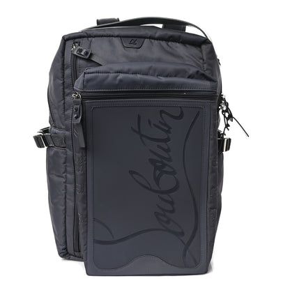 Christian Louboutin Calfskin Rubber Nylon Loubideal Backpack Smoky 1 of 10