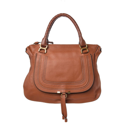 Chloe Calfskin Large Marcie Satchel Tan 1 of 7