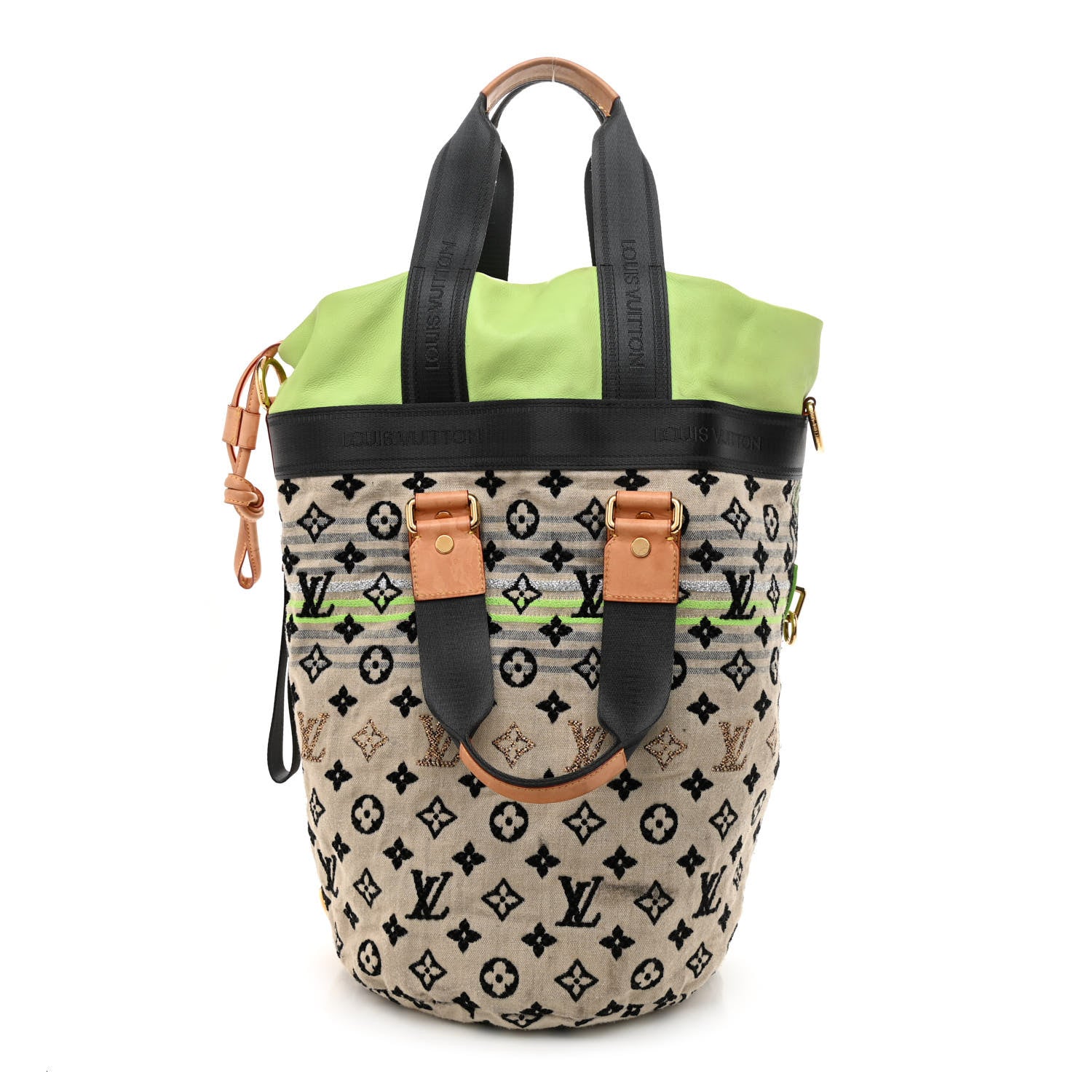Louis Vuitton Fabric Jacquard Monogram Cheche Gypsy PM Vert 1 of 15