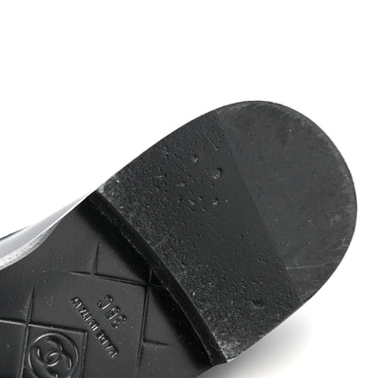 Chanel Lambskin Quilted CC Turnlock Loafers 36 Black 10 of 12