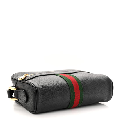 Gucci Calfskin Web Mini Ophidia Shoulder Bag Black 4 of 10