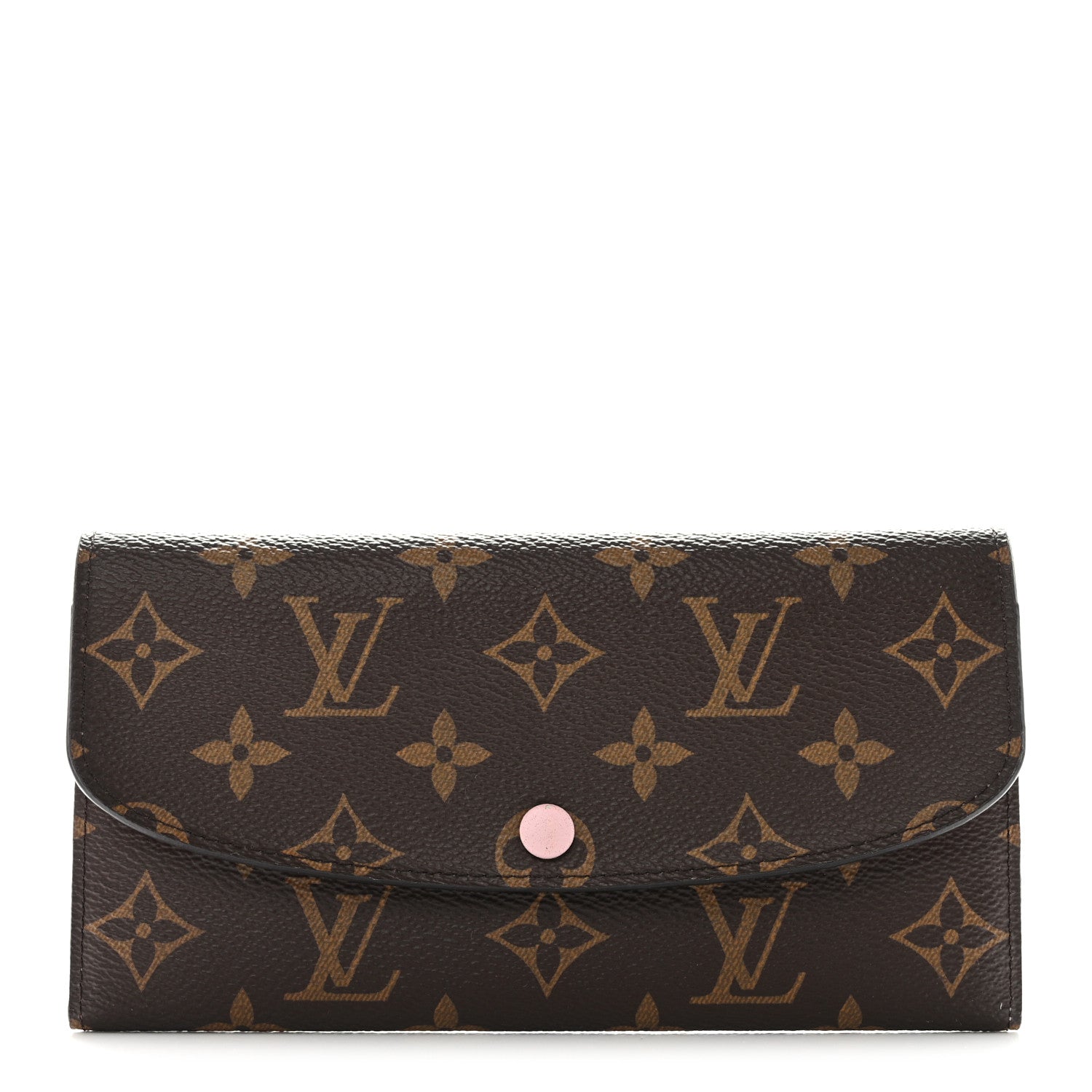 Louis Vuitton Monogram Emilie Wallet Rose Ballerine 1 of 7