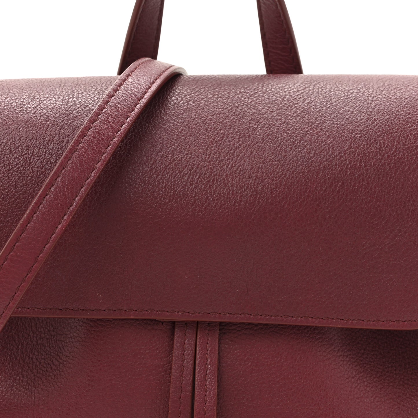 Calfskin Mini Soft Lady Bag Claret