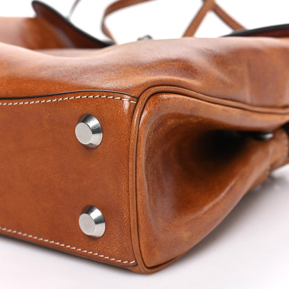 Balenciaga Vegetable Tanned Lambskin Mini Rodeo Top Handle Handbag Tan Cowboy 10 of 10