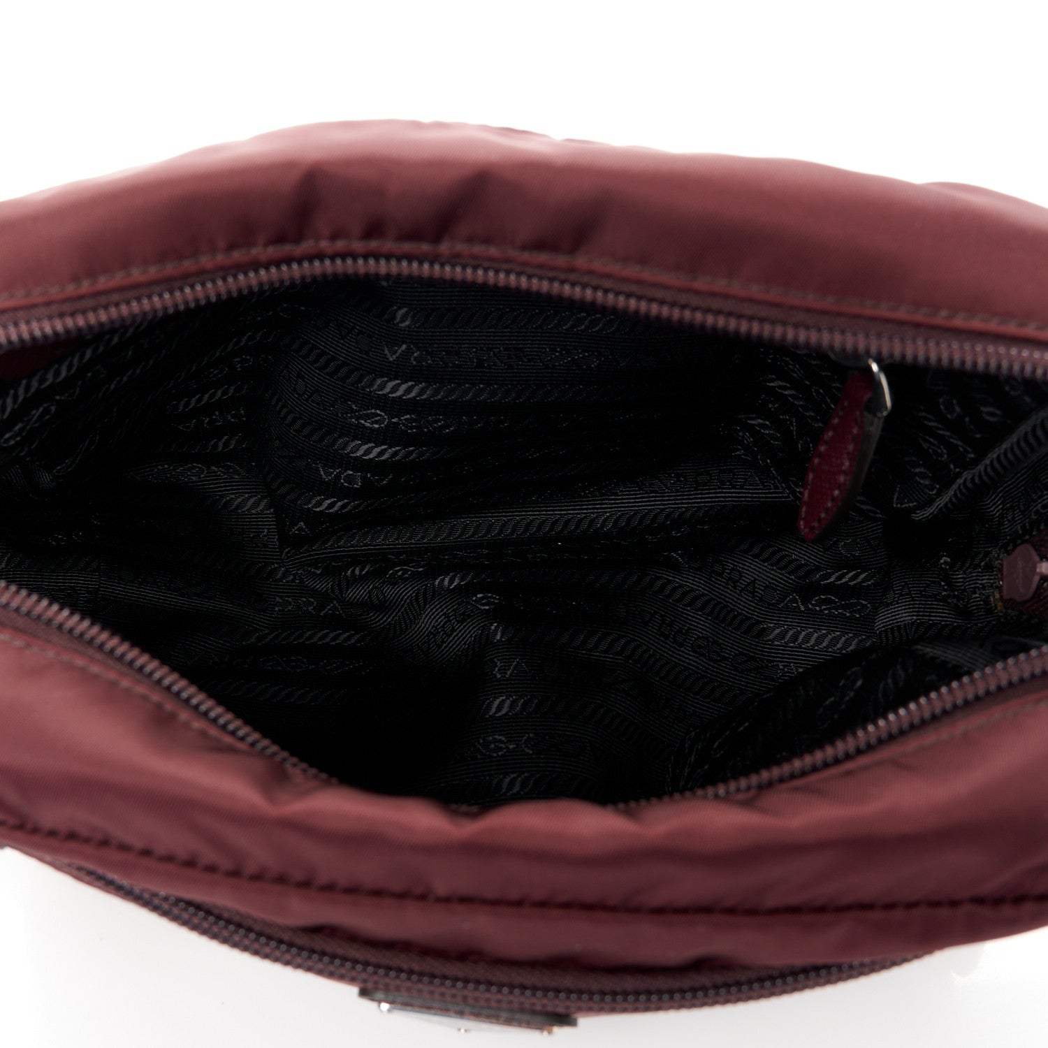 Prada Tessuto Nylon Clutch Wristlet Granato 5 of 11