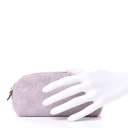Gucci Guccissima Small Cosmetic Case Lilac 2 of 10