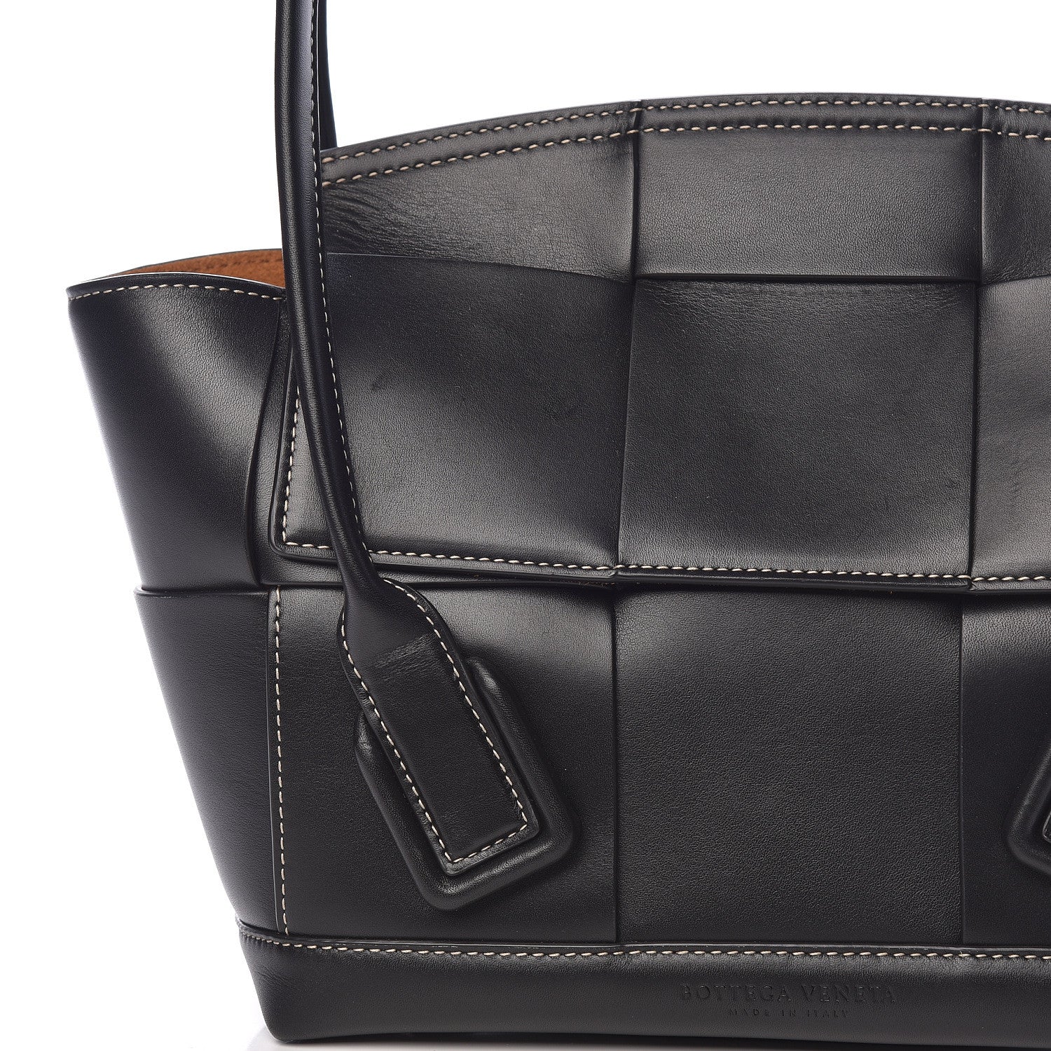 Bottega Veneta French Calfskin Maxi Intrecciato Small Arco Black 10 of 10