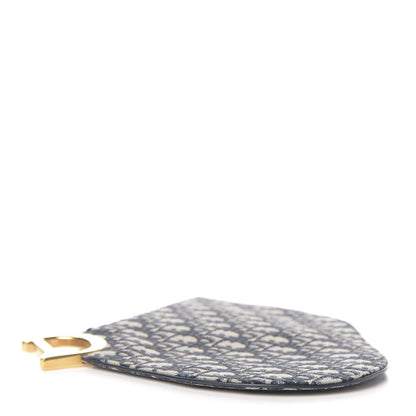 Christian Dior Oblique Saddle Pouch Clutch Blue 3 of 6