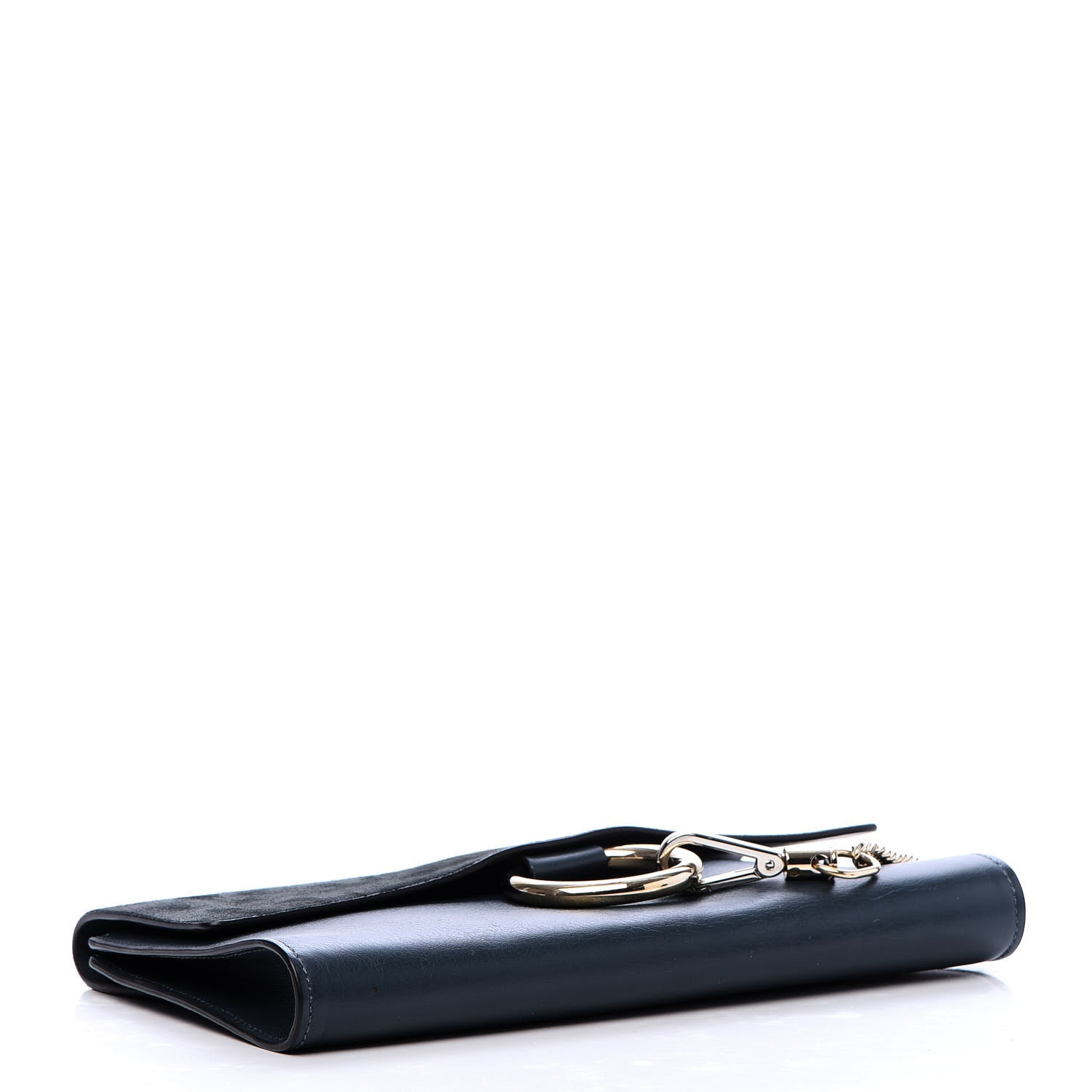 Chloe Suede Calfskin Faye Clutch Navy 4 of 9