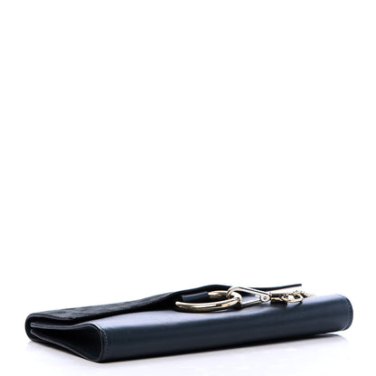 Chloe Suede Calfskin Faye Clutch Navy 4 of 9