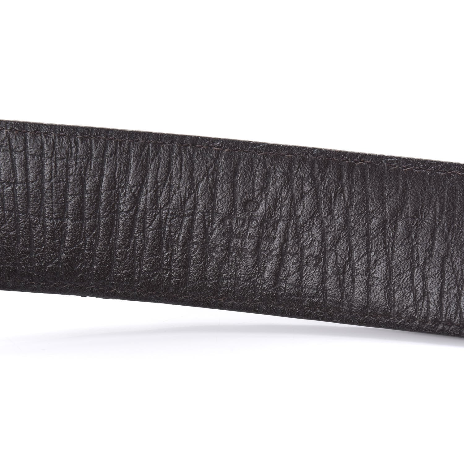 Gucci GG Plus Monogram Interlocking G Belt 80 32 Dark Brown 5 of 5