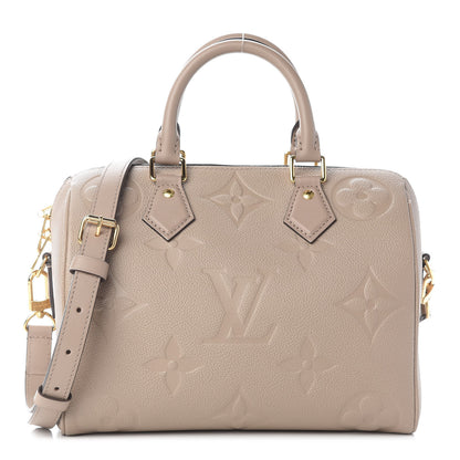 Louis Vuitton Empreinte Monogram Giant Speedy Bandouliere 25 Tourterelle 1 of 7