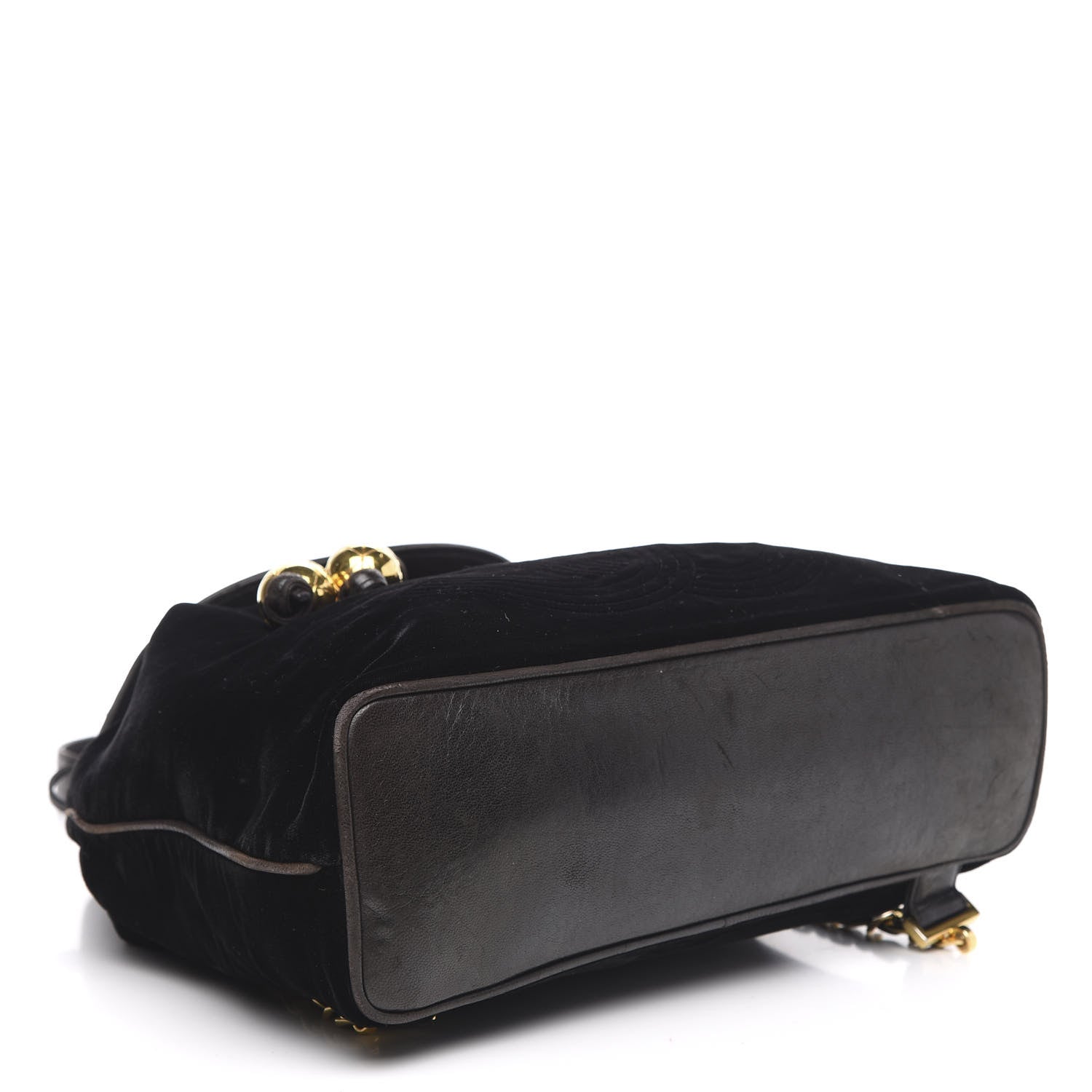 Chanel Velvet Drawstring Backpack Black 4 of 13