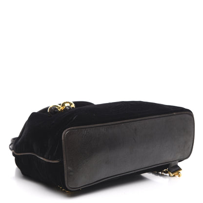 Chanel Velvet Drawstring Backpack Black 4 of 13
