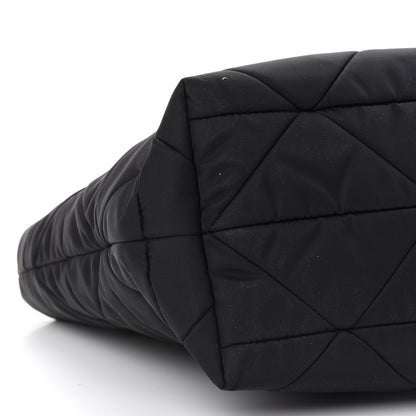Prada Re-Nylon Nappa Triangle Quilted Padded Double Handled Zip Pocket Tote Black 7 of 8