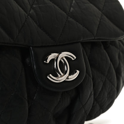 Chanel Washed Lambskin Quilted Medium Chain Around Messenger Black 13 of 15