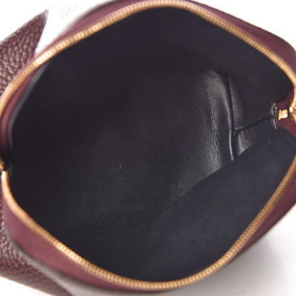 Mulberry Natural Grain Leather Cosmetic Pouch Oxblood 5 of 10