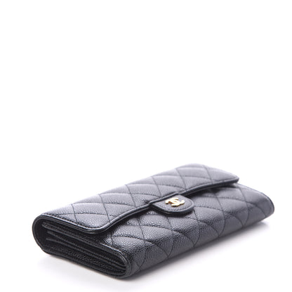 Chanel Caviar Quilted Large Flap Wallet Black 3 of 7
