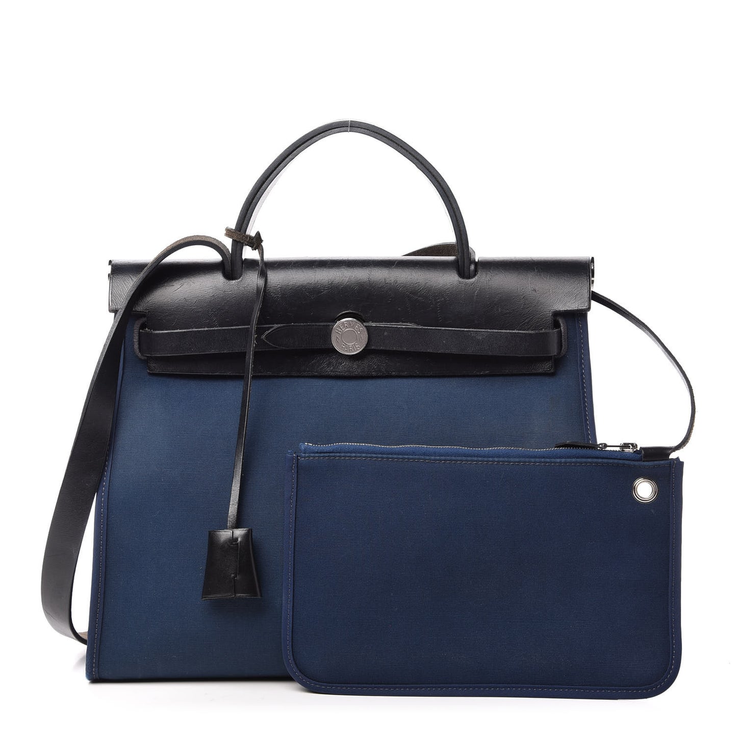 Vache Hunter Toile Herbag Zip 31 PM Black Bleu De Malte
